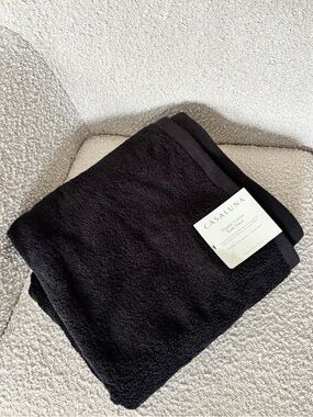 Casaluna Black Organic Cotton Bath Towel | 100% Cotton